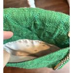 Kate Spade Natalia Solid Quilted Tweed Crossbody Kelly Green Gold Chain New Photo 13