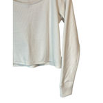 Gilly Hicks Long Sleeve Scoop Neck Top Women’s Size Small White Waffle Knit NWT Photo 4