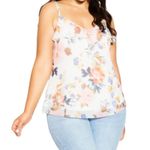 City Chic NWT Chloe Chiffon Floral Cami Top XL/22 Photo 7