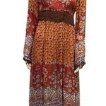 ECI COPY -  Sheer Crochet Floral Boho Long Sleeve Boho Festival Midi Dress Women… Photo 0