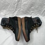 Coolway Black Leather & Plaid Lace Up Ankle Boots US 7 Photo 7