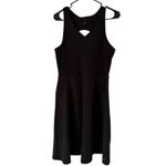 NWOT Freely Dress Black Athletic Pullover Ribbed Open Back Midi Dress Medium Photo 3