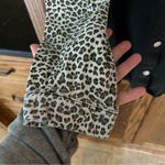 None Denim Shacket in Black with Cheetah Leopard Pockets and Arms | small Photo 4