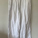 Abercrombie & Fitch NEW  Linen Wide Leg Trouser Pants High Rise White Size 31 Photo 0