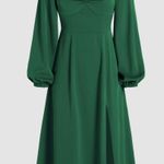 Cider Green Long Sleeve Dress Photo 0