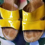πBORNπ Cork Platform Wedge Sandal Patent Leather Size 10 Photo 4