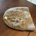 Abercrombie & Fitch Abercrombie Y2K Cashmere Cable Knit Beanie Unisex One Size Gray Hat Winter Ski Photo 4