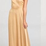 Show Me Your Mumu NWT  Jenn Maxi Dress True Gold xs Photo 0
