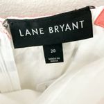 Lane Bryant  | NWT White Coral Navy Ribbon Detail Tiered Maxi Dress | Size 20 Photo 8