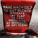 Sundance  Cardigan Cotton Sweater Front Tie Long Sleeve V Neck Roll Hem Brown S Photo 3