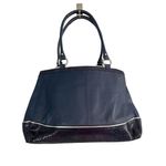 Coach Park Elevated Leather Snakeskin blue Carryall Shoulder Bag Photo 6