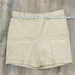 Ralph Lauren Lauren  6” Beige Khaki Shorts Cuffed Chino 100% Cotton Size 6 Photo 1