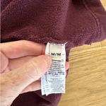 Tory Burch  Sport - French terry Chevron Hoodie in Purple & White Photo 2