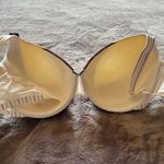 Cacique New  Ivory and Burgundy Pinstripe Bra with Lace Thick Shoulder Strap Photo 9