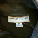 Rebecca Malone  Gray Christmas Scottie Dog Fleece Vest, size Medium Photo 4