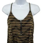 Urban Outfitters Silence + Noise  Stripped Sleeveless Zipper V-Neck Tank Top Photo 2