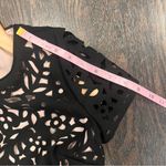 Maeve Black Cutout Midi Dress Photo 3