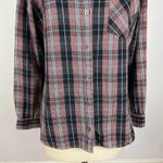 UGG  Pink & Black Plaid Button Down Flannel Photo 3