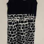 Boden USA Boden Elegant Black and White Patterned Dress 6 Photo 0