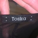 Toska  colorful chevron print sheer high loose blouse Photo 5