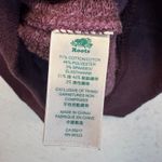 Roots Canada  Burgundy Textured Knit Short Sleeve Sweatshirt Top Comfy Cozy Med Photo 4