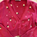 ZARA Embroidered Floral Cardigan Photo 3