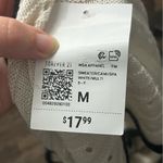 Forever 21 NWT  White/Black Sweater-Knit Cropped Sleeveless Top Size Medium Photo 1