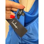 Lulus NWT  Brilliant Elegance Blue Off-the-Shoulder Backless Maxi Dress Party M Photo 4