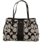Coach F21949 Signature Stripe Carryall Shoulder Bag Tote Photo 1