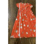 Free People Greatest Day Mini Dress Orange Floral Festival Boho Beach Size XS Photo 8