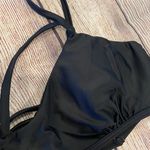 No Brand | Soft V Neck Strap Back Swim Bikini Bra Top Black Photo 9