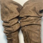 Breckelle's Faux Suede Leather Zip Closure Block Heeled Boots Size Brown 8M Photo 11