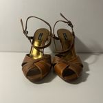 Dolce & Gabbana D&G Two Toned Leather Slingback Sandals Heels Pumps Photo 6