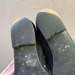 European Suede Leather Buckle Loafers Black Size 7.5 Photo 7