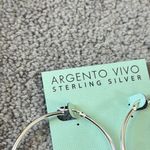 Argento Vivo Silver Hoop Earrings Photo 2