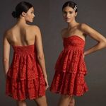 Maeve Anthropologie Red mini dress Photo 3