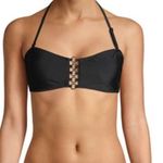 No Boundaries Black Strapless Bikini Top With Metal Ring Detail-NWOT Photo 2