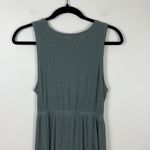 Aerie Cutout Ribbed Dress Knot Tie Green Women’s Size Medium Mini Lightweight Photo 7