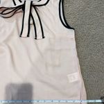 SheIn Women's Tie Neck Contrast Piping Sleveless Top Photo 4