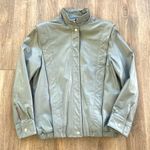 COMINT Genuine Leather Jacket Made in Argentina Size 9/10 Gray Vintage 1980s Photo 0