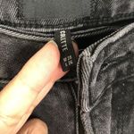 Driftwood Colette Straight Crop Embroidered Snake Print Jeans Washed Black Sz 28 Photo 8