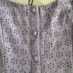 BP  Eyelet Button Front Sundress In Purple Spray Photo 6