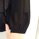 Miss Me Grey Star Embellished Top w/ Sheer Back Paneling Photo 4