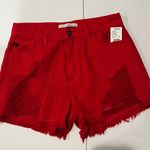 KanCan USA Red  Denim Shorts Photo 0