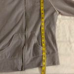 Hunger Games The Expedition Capitol Grey Gray Velvet Velour Zip up Hoodie Jacket Long Sleeve Photo 5