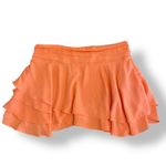 Pretty‎ Little Thing NWT Orange Ruffle Hem Mini Skirt Womens Size 12 Photo 4