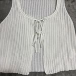 Princess Polly  Front Tie Knit Crop Tank Cardigan Juniors S/M Sexy Y2K Festival Photo 2