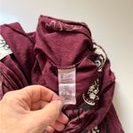 Vocal Burgundy and Black Embroidered Top Vintage fringe Photo 5