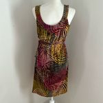 Axcess Brown/Pink/Yellow Sleeveless Knit Dress Sz S/M Pink Photo 3