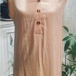 CDM Peach 🍑 Linen Dress Size L Photo 2